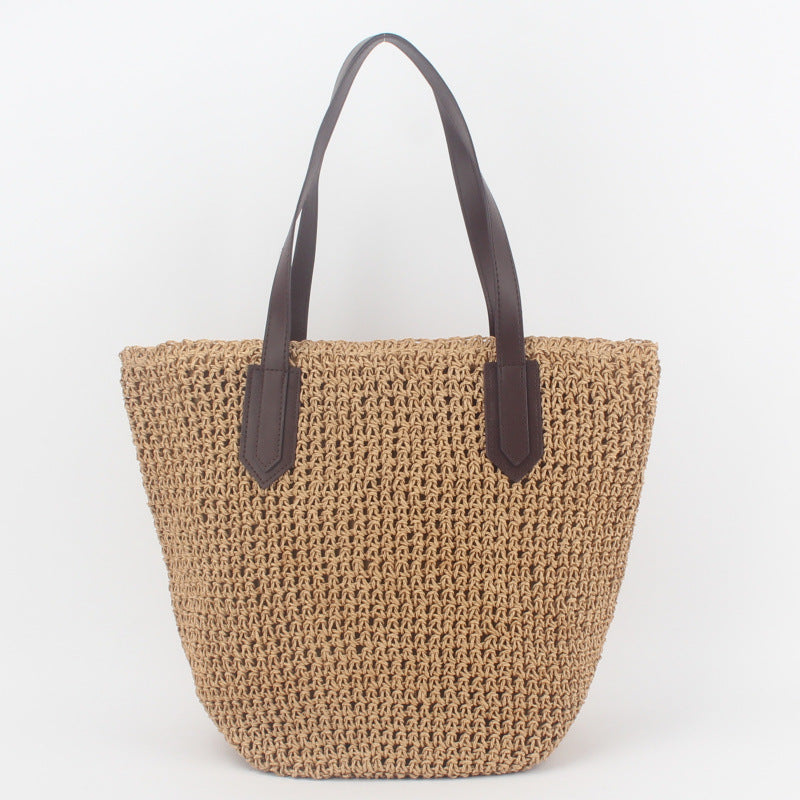 Round Straw Bags Women Summer Rattan Bag Handmade Woven Beach Cross Body Bag