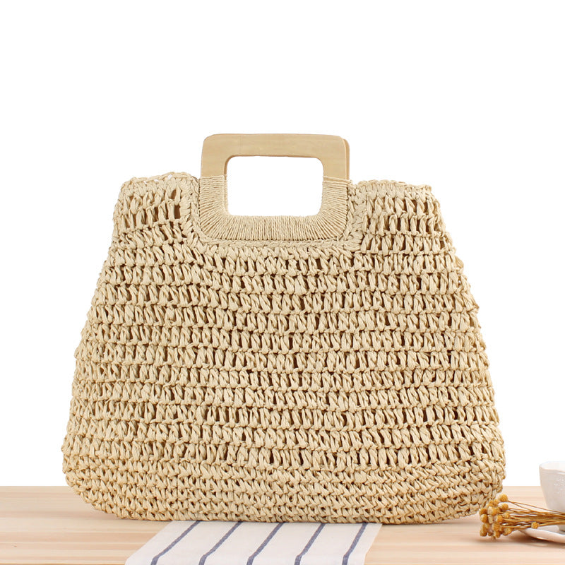 Round Straw Bags Women Summer Rattan Bag Handmade Woven Beach Cross Body Bag