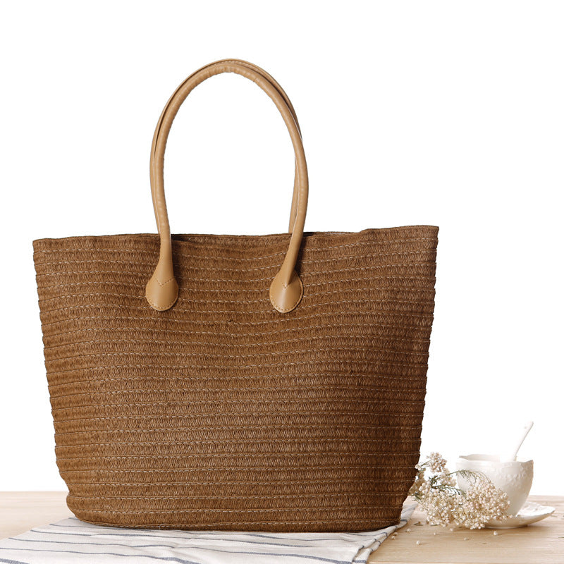 Round Straw Bags Women Summer Rattan Bag Handmade Woven Beach Cross Body Bag