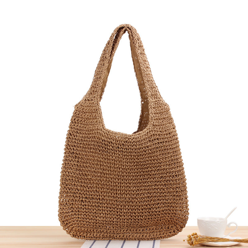 Round Straw Bags Women Summer Rattan Bag Handmade Woven Beach Cross Body Bag