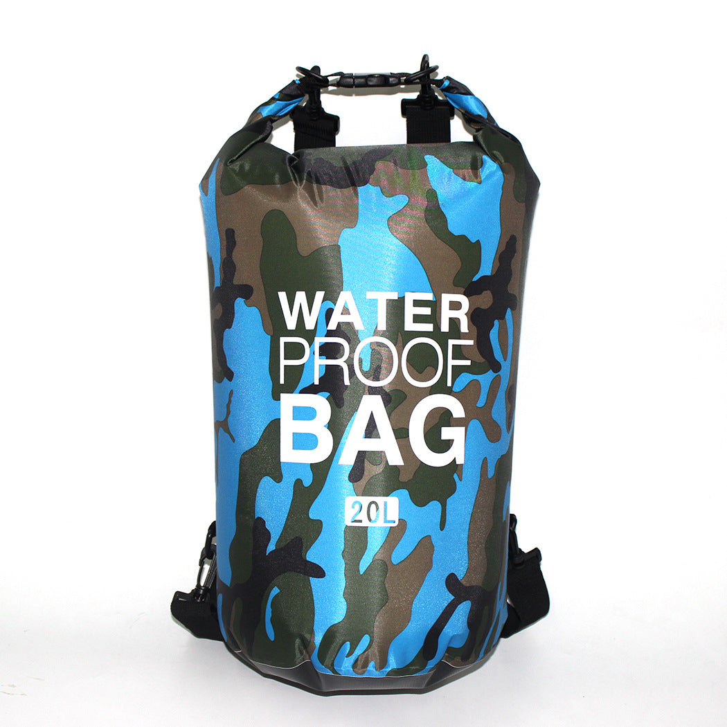 Outdoor Waterproof Bag Camouflage Polyester Double Shoulder Waterproof Bag Portable Beach Backpack