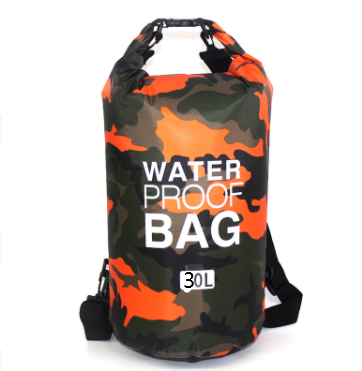 Outdoor Waterproof Bag Camouflage Polyester Double Shoulder Waterproof Bag Portable Beach Backpack